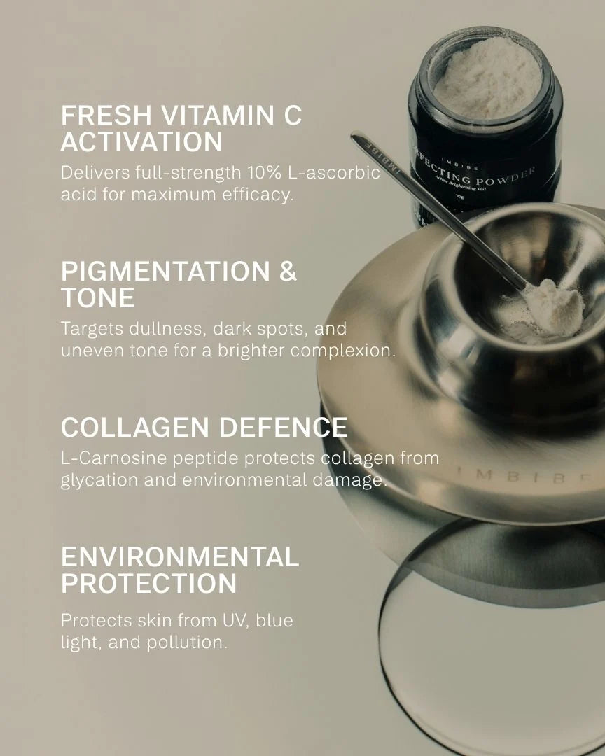 IMBIBE Perfecting Powder Vitamin C powder close-up