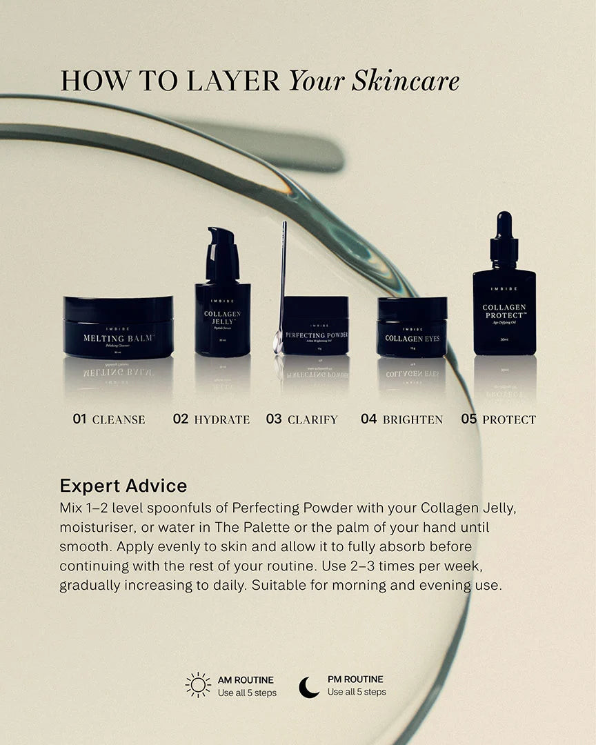 IMBIBE Collagen Jelly applied to skin
