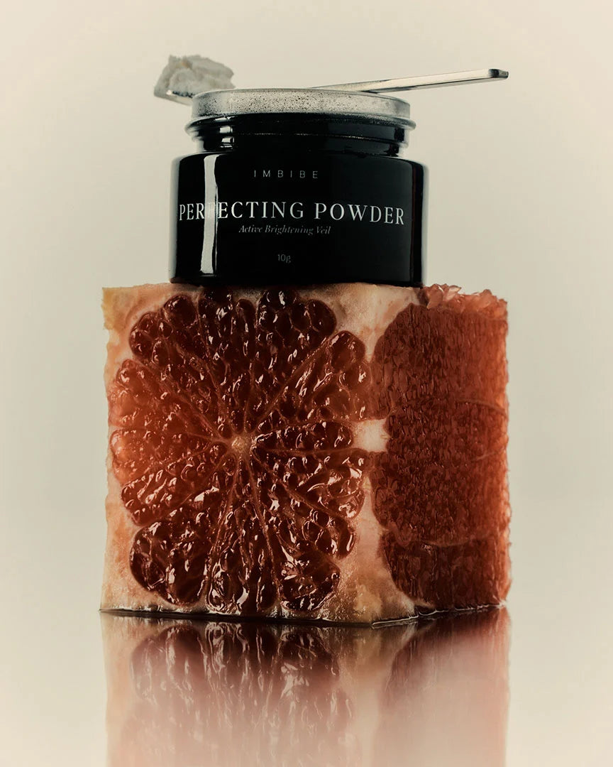 IMBIBE Perfecting Powder Vitamin C treatment jar, stocked at Skin Tide Torquay